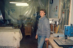 Jeff's first <i>real</i> woodworking shop- 1,400 sq.ft. of rented space
